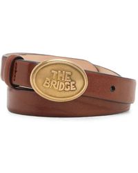 The Bridge - Logo-Plaque Leather Belt - Lyst