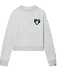 A Bathing Ape - Camouflage Heart Patch Knitwear - Lyst