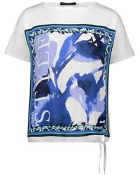 Betty Barclay - Graphic-Print Knot-Detail T-Shirt - Lyst