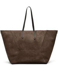 Brunello Cucinelli - Large Bc Duo Suede Tote Bag - Lyst