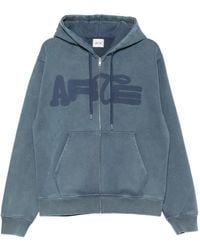 Arte' - Stencil Logo-Print Zip-Up Hoodie - Lyst