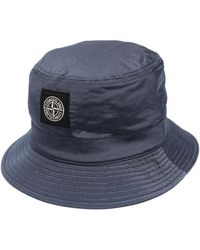 Stone Island - Logo Patch Bucket Hat - Lyst