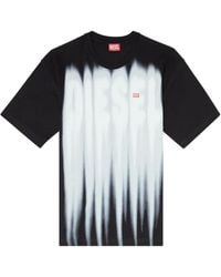 DIESEL - T-Shirt En Coton À Logo Imprimé - Lyst
