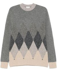 Ballantyne - Pull À Losanges En Intarsia - Lyst