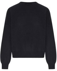 Lisa Yang - Crew-Neck Ribbed-Trim Sweater - Lyst