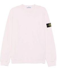 Stone Island - 'Brushed Organic Cotton' Sweatshirt - Lyst