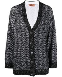 Missoni - Sequin-Embellished V-Neck Cardigan - Lyst
