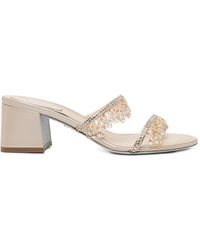 Rene Caovilla - 50Mm Embellished Sandals - Lyst