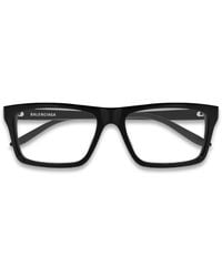 Balenciaga - Rectangle-Frame Glasses - Lyst