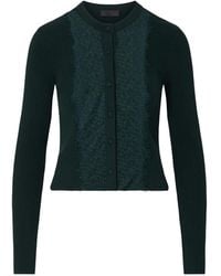 Liu Jo - Cardigan With Lace Insert - Lyst