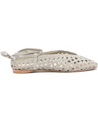 Paloma Barceló - Palmira Leren Slippers - Lyst