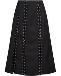 Simone Rocha - Midi-Rok Verfraaid Met Ringlets En Ringlets - Lyst
