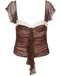 Stolen Stores - Ruffled Ruched Top - Lyst