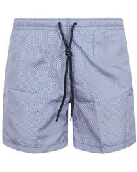 Drumohr - Geometric-Print Swim Shorts - Lyst