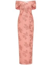 Rebecca Vallance - Levinia Off-Shoulder Floral-Pattern Maxi Dress - Lyst