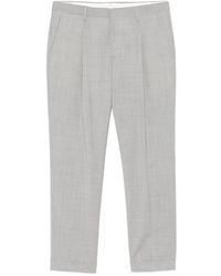 Briglia 1949 - Pleated Crosshatch-Texture Trousers - Lyst
