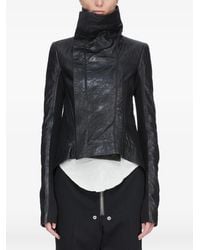 Rick Owens - Chaqueta De Piel Con Cremallera - Lyst