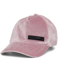 EA7 - Logo-Patch Velvet Cap - Lyst