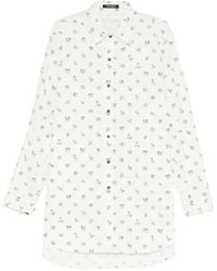 Nude:mm - Illustrative-Print Long-Sleeve Shirt - Lyst