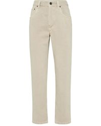 Brunello Cucinelli - Straight Broek - Lyst