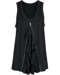 Comme des Garçons - Ruffled Zip-Fastening Vest - Lyst