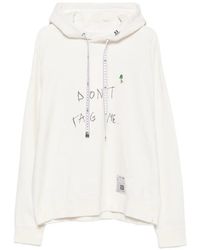 Maison Mihara Yasuhiro - Slogan-Print Measuring-Tape Detail Hoodie - Lyst