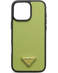 Prada - Logo-Plaque Iphone 16 Pro Max Case - Lyst