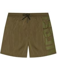 DIESEL - Logo-Print Swim Shorts - Lyst