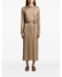 Peserico - Satin Midi Dress - Lyst