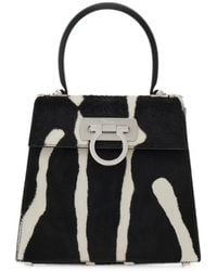 Ferragamo - Small Iconic Top Handle Tote Bag - Lyst