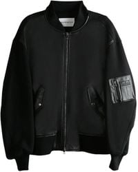 Givenchy - Bomberjack Met Leren Vlakken - Lyst