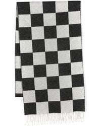 Amiri - Checkerboard-Pattern Knit Scarf - Lyst