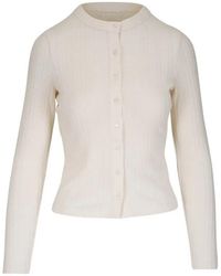 Veronica Beard - Cable-Knit Round-Neck Cardigan - Lyst