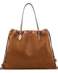 Jimmy Choo - Sac Cabas En Daim À Lien De Resserrage - Lyst