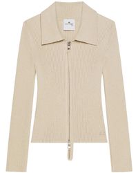 Courreges - Zip-Up Cardigan - Lyst