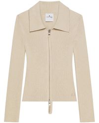 Courreges - Zip-Up Cardigan - Lyst