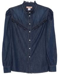 Twinset - Ruffled Long-Sleeve Shirt - Lyst