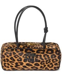 Miu Miu - Bolso shopper Beau con animal print - Lyst