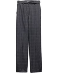 Prada - Wool Trousers - Lyst