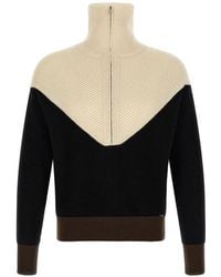 Kiton - Color-Block Ribbed-Knit Sweater - Lyst