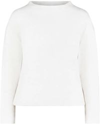 BETTY&CO - Textured Boat-Neck Long-Sleeve Top - Lyst