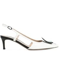 Roberto Festa - Kimera Patent-Leather Slingback Heeled Pumps - Lyst