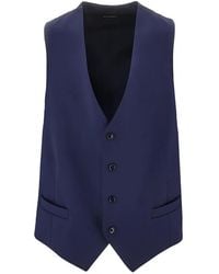 Luigi Bianchi - Single-Breasted Wool Waistcoat - Lyst