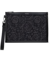 Versace - Barocco-Jacquard Clutch Bag - Lyst