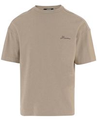 Jacquemus - T-Shirt À Logo Brodé - Lyst