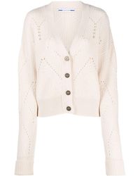Jacob Cohen - Openwork Ribbed-knit Cardigan - Lyst