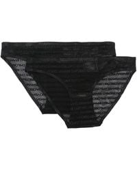 Emporio Armani - Logo-Jacquard Briefs (Set Of Two) - Lyst