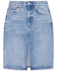 Anine Bing - Jamey Midi-Rok Met Split - Lyst
