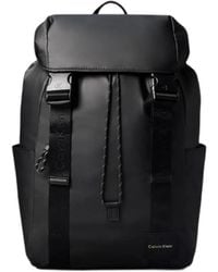 Calvin Klein - Emblem Logo-Patch Buckle-Fastening Backpack - Lyst