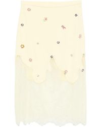 Costarellos - Jupe Mi-Longue En Cady - Lyst